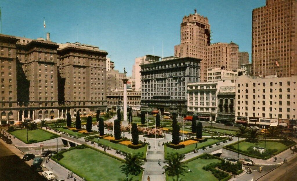 San Francisco, Union Square and St. Francis Hotel (California)