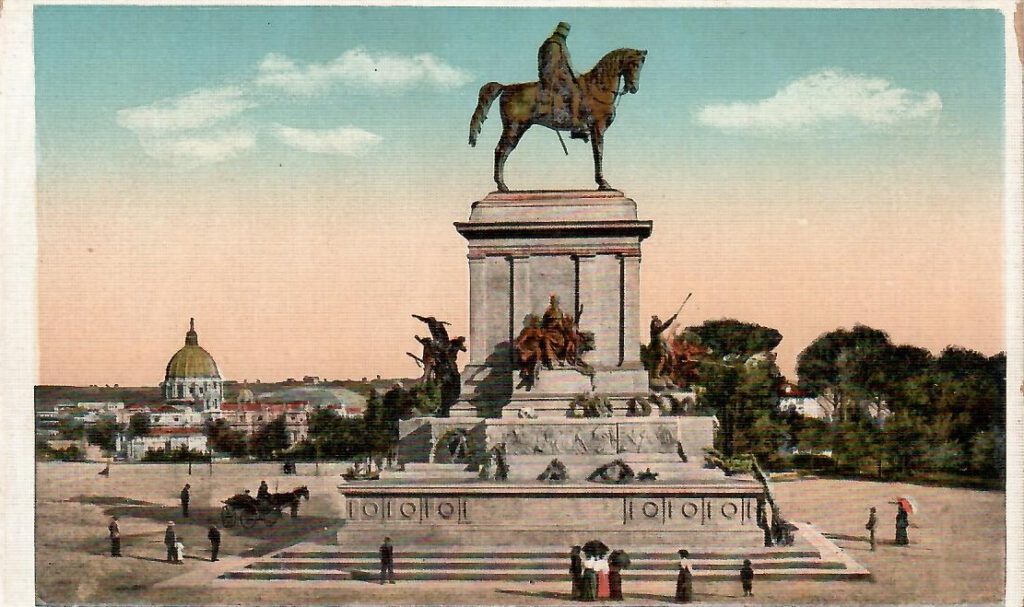Rome, Garibaldi Monument and Monte Gianicola