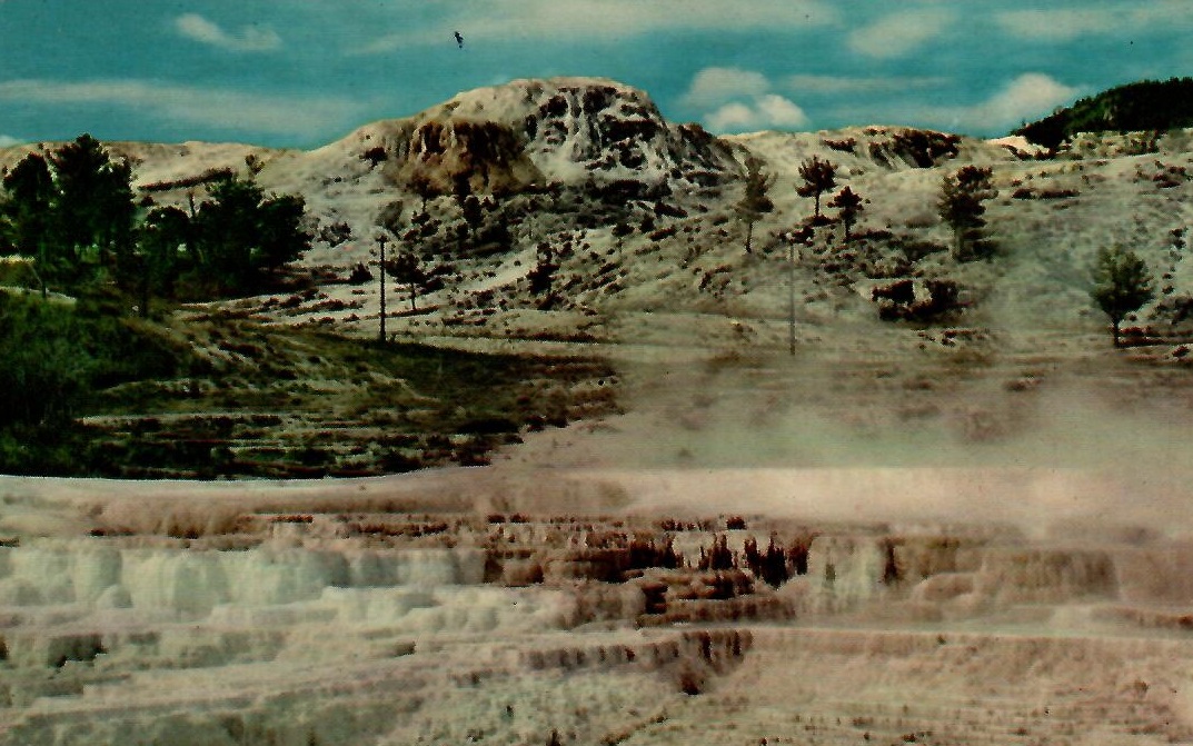 Yellowstone National Park, Mammoth Hot Springs, Opal Terraces (Wyoming, USA)