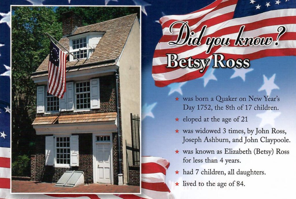 Did you know?  Betsy Ross (USA)