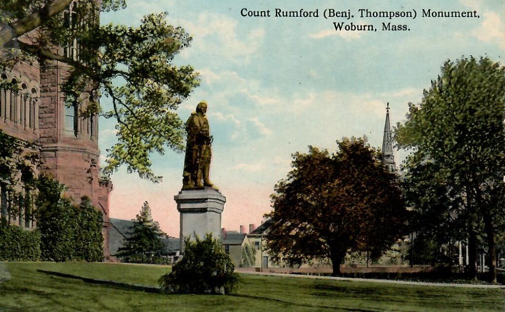 Count Rumford (Benj. Thompson) Monument (Woburn, Massachusetts, USA)