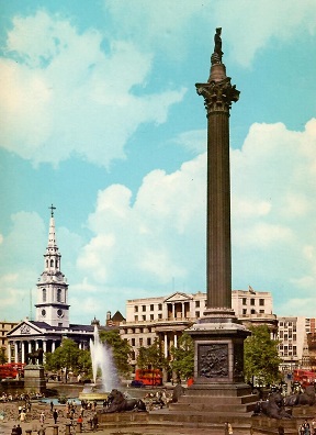 London, Nelson’s Column and Trafalgar Square