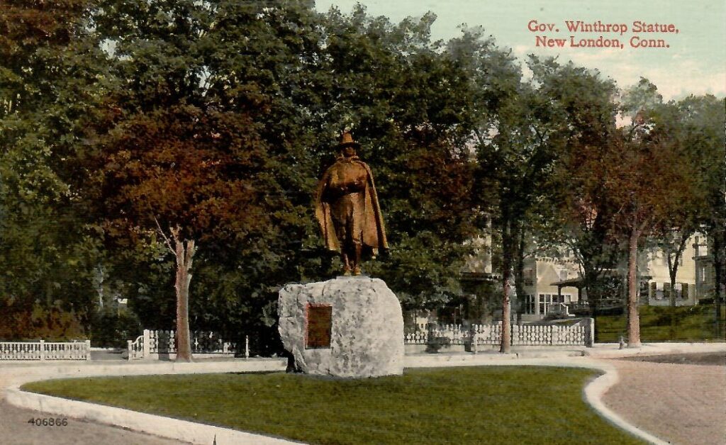 Gov. Winthrop Statue, New London (Connecticut, USA)