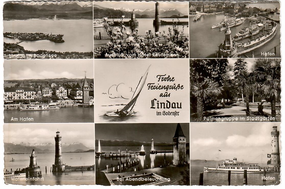 Lindau im Bodensee, multiple views and greetings (Germany)