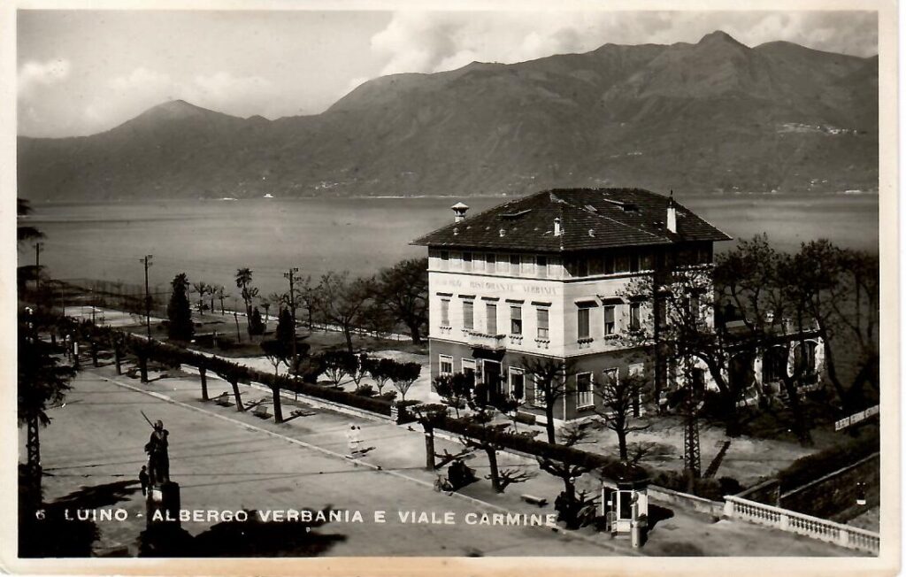 Luino, Albergo Verbiana e Viale Carmine (Italy)