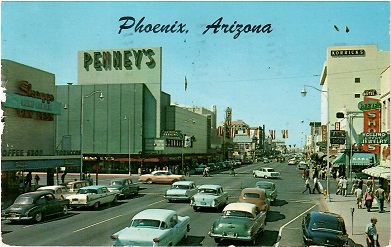 Phoenix, Looking West on Washington Street