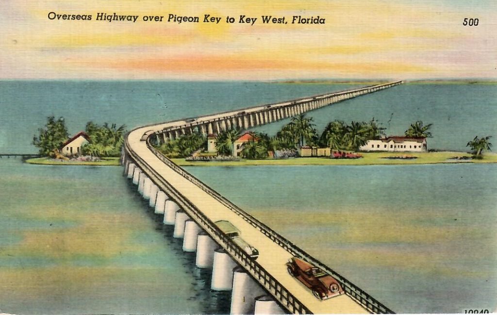 Overseas Highway over Pigeon Key to Key West (Florida, USA)