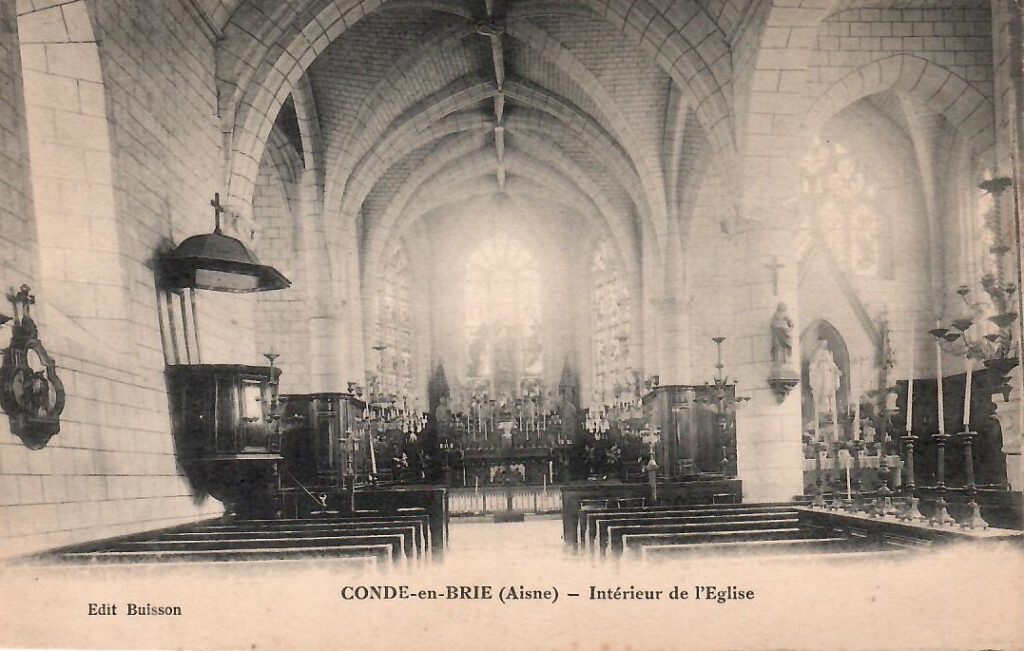 Condé-en-Brie (Aisne), l’Eglise (France)