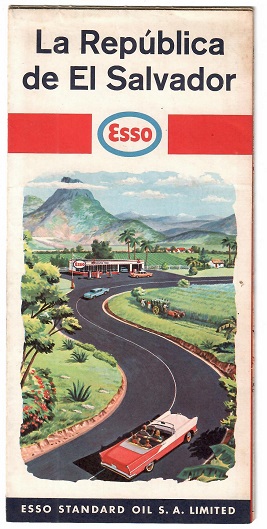 ESSO road map of El Salvador