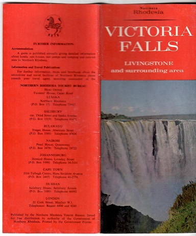 Victoria Falls travel folder (Northern Rhodesia)