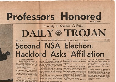 University of Southern California Daily Trojan (Los Angeles) (26 April 1967)
