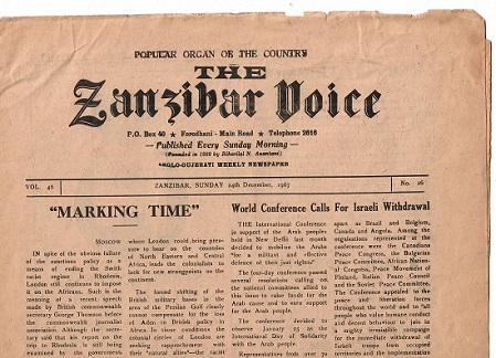 The Zanzibar Voice (24 December 1967)
