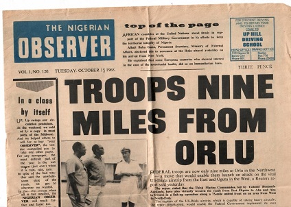 The Nigerian Observer (Lagos) (15 October 1968)