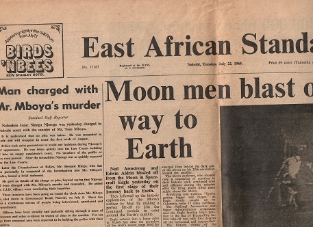 East African Standard, Nairobi (22 July 1969)