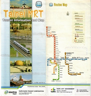 Taipei MRT Tourist Information and Map (Taiwan)