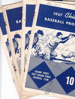 Grand Forks/East Grand Forks 1957 Chiefs Baseball Programs (6)