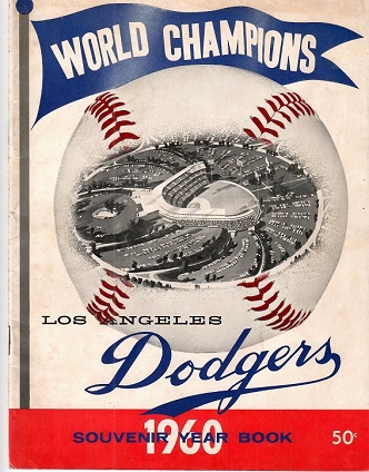 Los Angeles Dodgers 1960 Souvenir Year Book