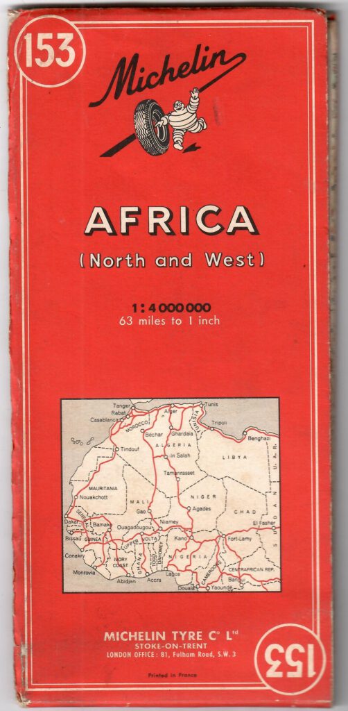 Michelin map 153:  Africa (North and West)