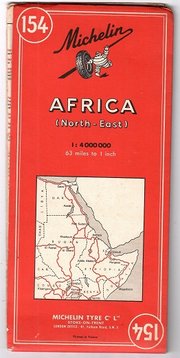 Michelin Map 154:  Africa (North – East)