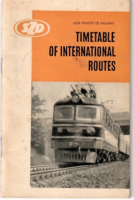USSR Ministry of Railways – Timetable of International Routes