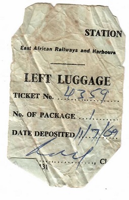 East African Railways and Harbours – Left Luggage