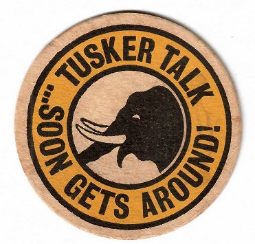 Tusker Beer coaster (Kenya)