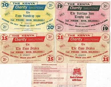 Kenya Charity Sweepstake – five tickets