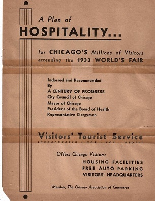 1933 Chicago World’s Fair – flyer