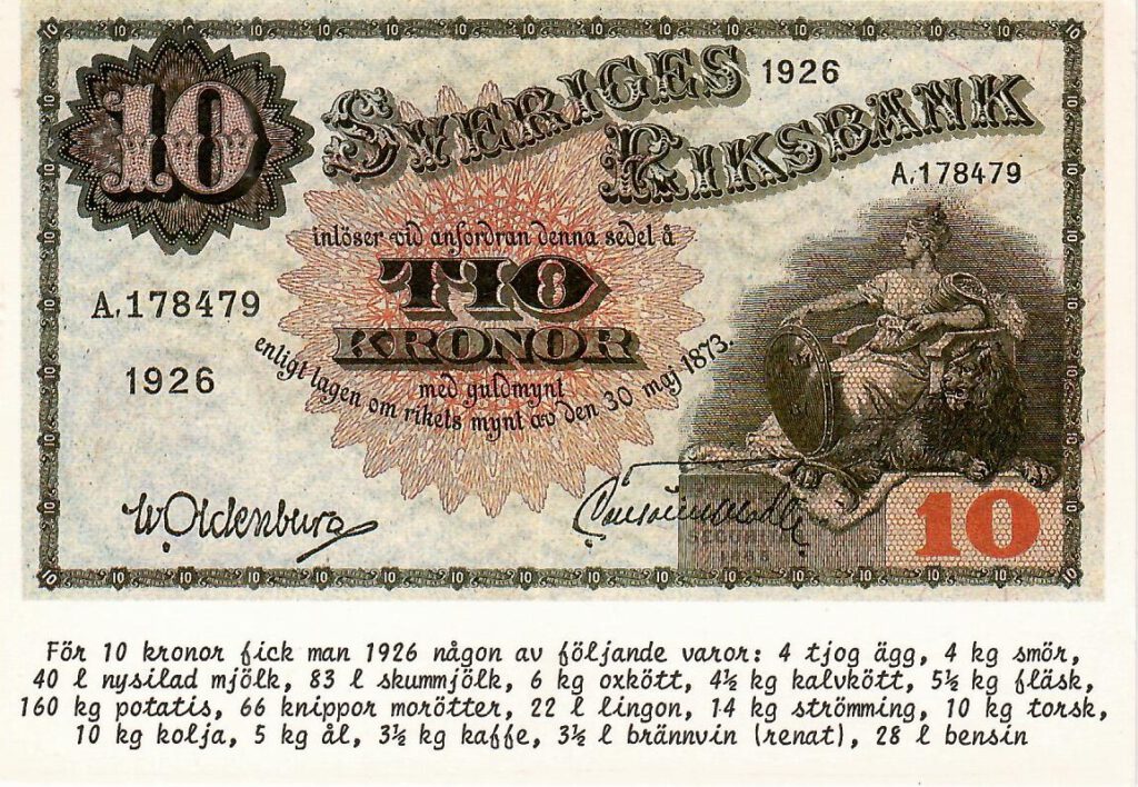 Sveriges Riksbank – Tio Kroner (Sweden)