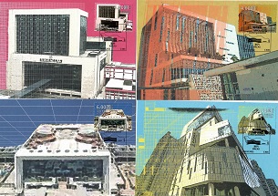 Contemporary Buildings (Set of 4) (Maximum Cards)