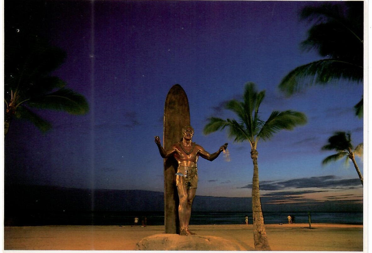 Honolulu, Statue of Duke Kahanamoku (Hawaii)