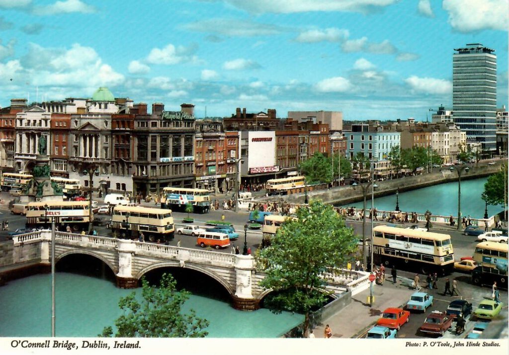 Dublin, O’Connell Bridge and River Liffey (Republic of Ireland)