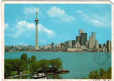 Toronto, Aerial view of Ferry Docks