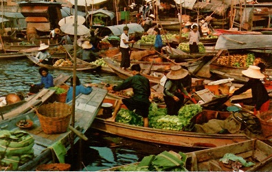 Bangkok, Scenery of the floating market (87)