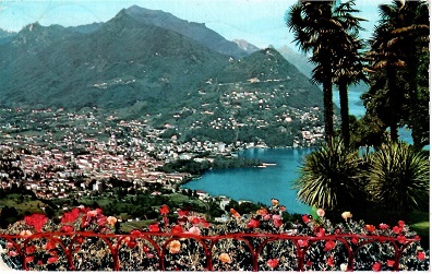 Lugano, Panorama con il Monte Brè