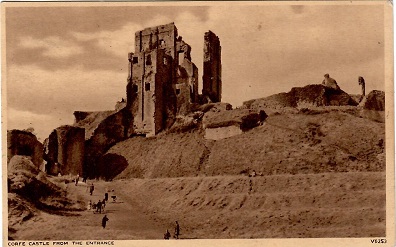 Corfe Castle from the Entrance