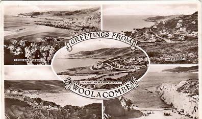 Greetings from Woolacombe, multiple views