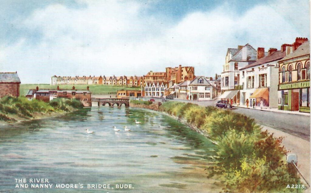 Bude, The River and Nanny Moore’s Bridge (England)