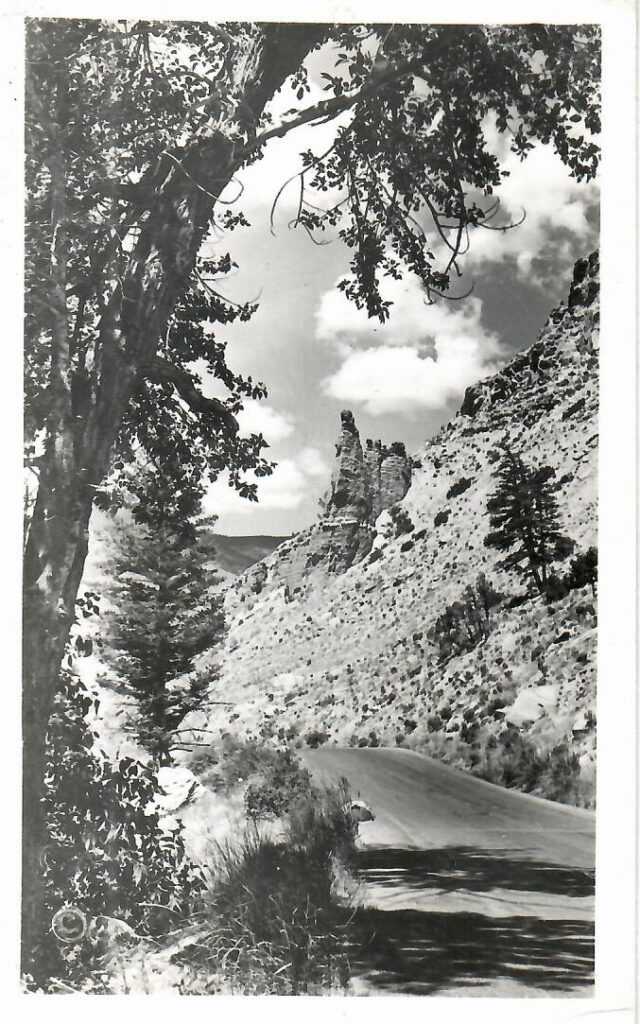 Yellowstone National Park, Gardiner Canyon, Eagle (sic) Nest Rock (Montana, USA)