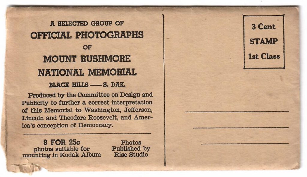 Official Photographs of Mount Rushmore (set) (South Dakota, USA)