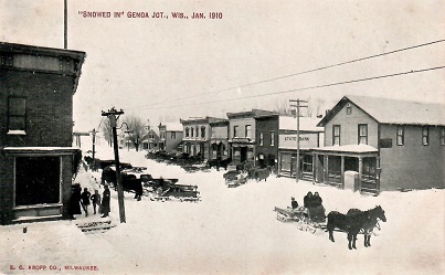 Genoa Jct., “Snowed In”, Jan. 1910