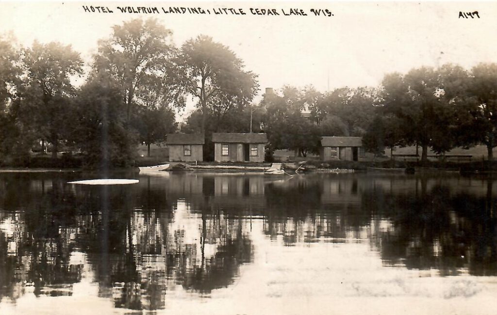 Little Cedar Lake, Hotel Wolfrum Landing (Wisconsin, USA)