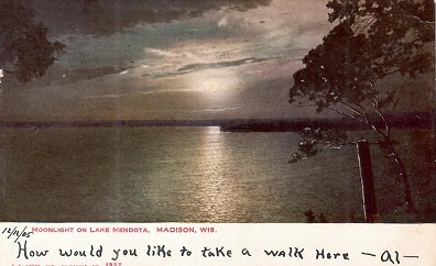 Madison, Moonlight on Lake Mendota