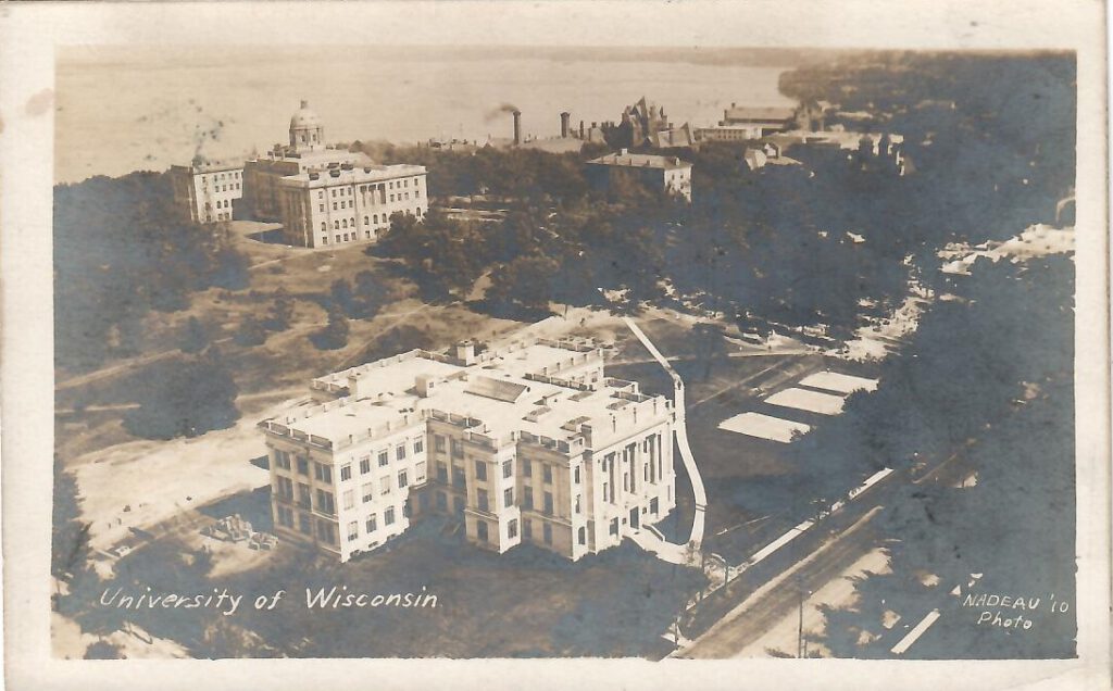 Madison, University of Wisconsin, aerial view (USA)