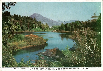 Ballinahinch Lake, and Ben Lettery Mountain, Connemara, Co. Galway (Rep. of Ireland)