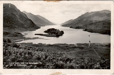 Loch Shiel and the Monument to the ’45 Rebellion