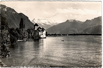 Chateau de Chillon et Dents du Midi