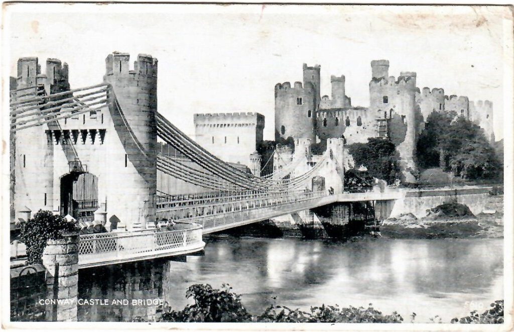 Conway (sic) Castle and Bridge (Wales)