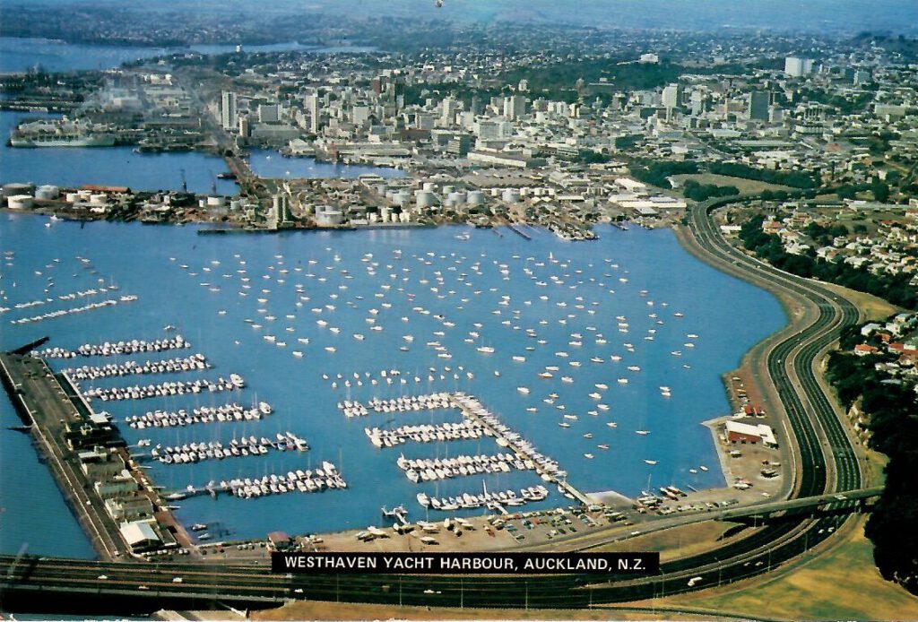 Auckland, Westhaven Yacht Habour (sic)