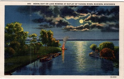 Madison, Moonlight on Lake Monona